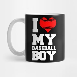 I Love My Baseball Boy Mug